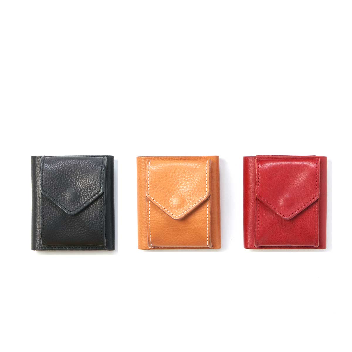 Hender Scheme / trifold wallet (Black , Natural , Red)